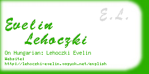 evelin lehoczki business card